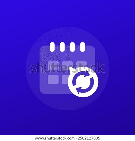 monthly subscription auto-renewal icon, transparent design