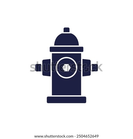 fire hydrant icon on white