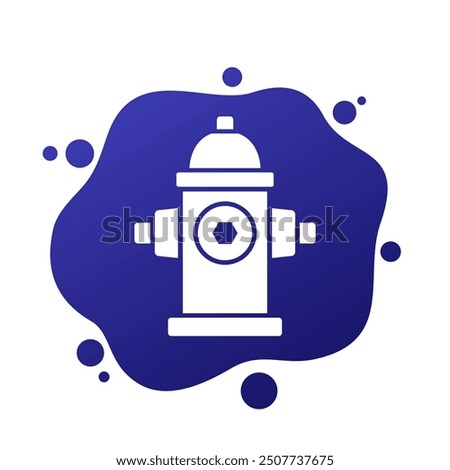 fire hydrant icon, vector pictogram