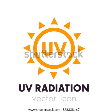 UV radiation vector icon