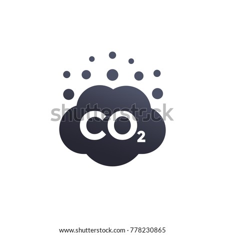 co2 emissions vector icon