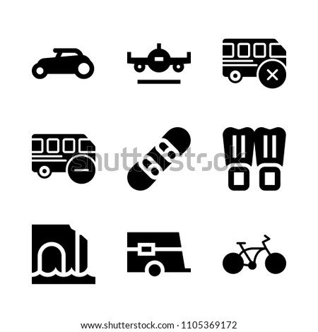 cape, boot, outdoors and web icons in Travel vector set. Graphics for web and design