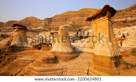 Similar – Image, Stock Photo Badlands in Alberta Canada