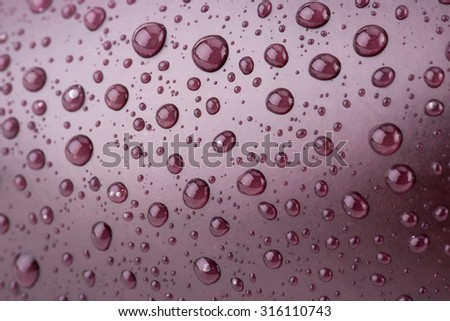 close up of eggplant with water drops