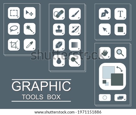 Graphic Design Tools Vector photo