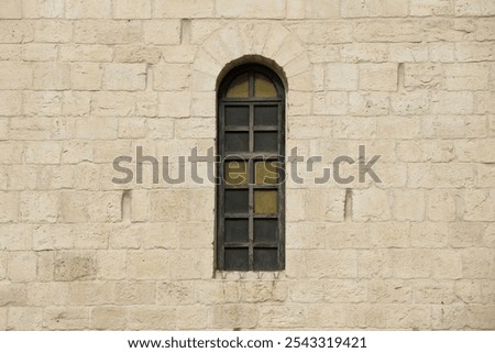 Similar – Image, Stock Photo Old masonry with lattice and two ivy trunks entwined around each other