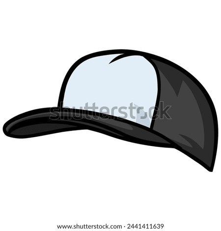 Trucker Hat Snapback Baseball Cap Illustration Vector Icon