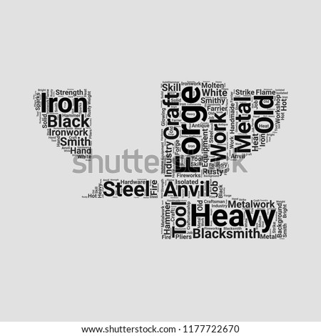 anvil word cloud. word cloud of anvil shape can be use for blog.