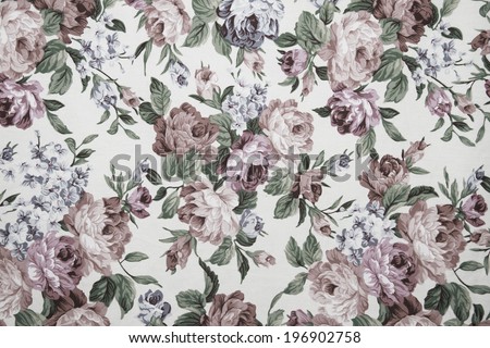 Gray rose fabric background, Fragment of gray retro tapestry text, For art texture and vintage border frame, Fragment of gray retro tapestry text