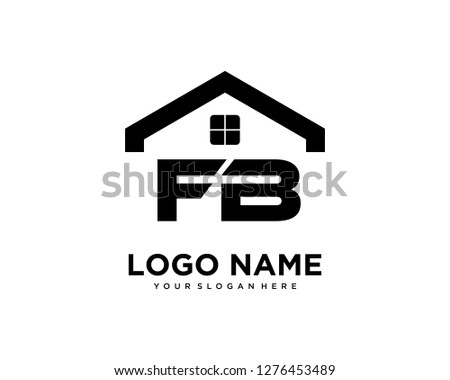 Initial Fb Home Logo Vector Stock Fenykep 1276453489 Shutterstock Puzzlepix