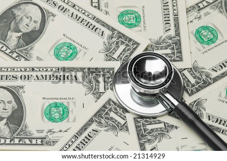 Conceptual image for assessing the health of the economy, or representing the high costs of medical care