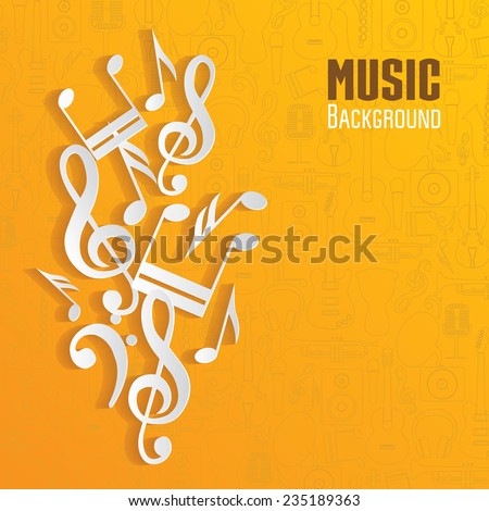 Vector music background.