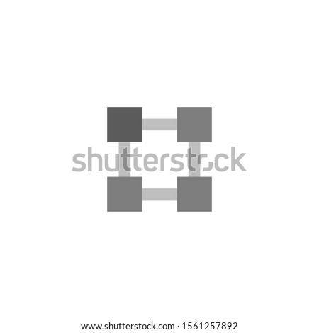 Org chart icon isolated on white background. For your web and mobile app design