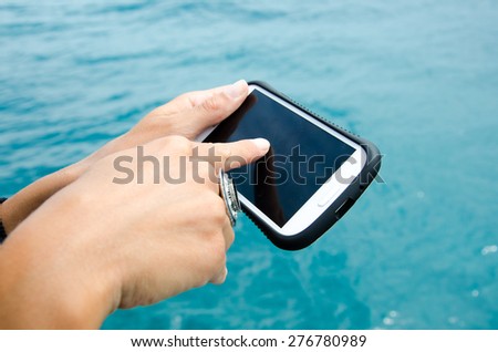 Mobile phone in hand