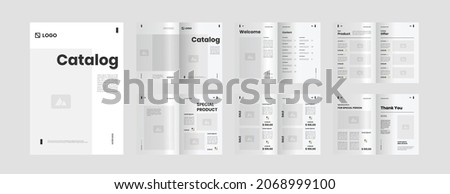 modern minimalist catalog design template