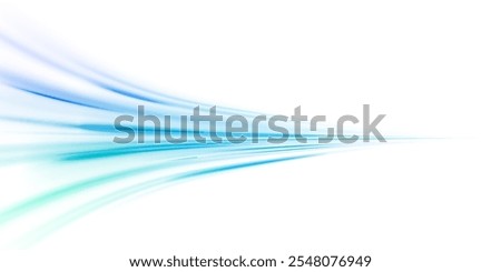 Png futuristic technological style. Png abstract background with speed lines. Neon color rays vector abstract background. The light lines of the road a blue light background creating of movement