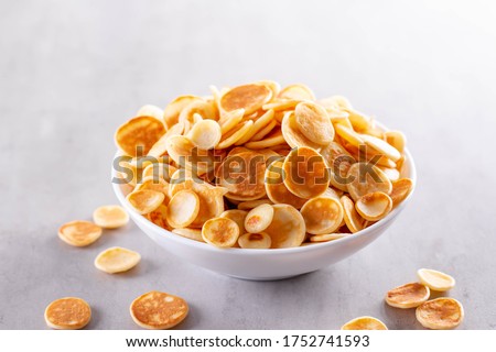 Similar – Image, Stock Photo Tiny cereal pancakes and strawberries