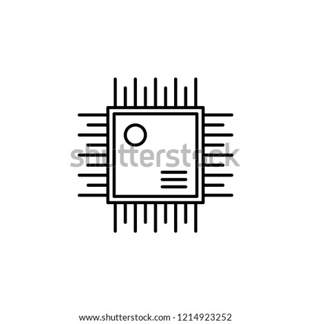 Circuit, controller icon. Element of robotics engineering for mobile concept and web apps icon. Thin line icon for website design and development, app development. Premium icon