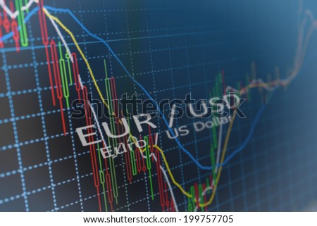 Data analyzing in foreign market: the charts and quotes on display. Analytics in pairs EUR / USD
