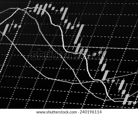 stocks abstract background with down trend