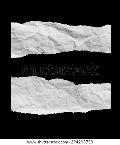 Torn pieces of paper on black background, To use the site in background.