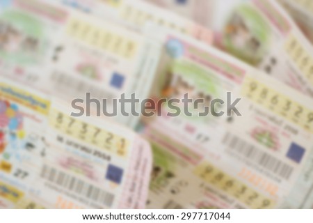 Thai lottery tickets, Soft Focus.