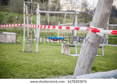 Similar – Image, Stock Photo Playground closed off 2020