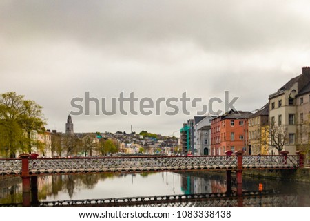 Morning Reflections in Cork,IE Imagine de stoc © 