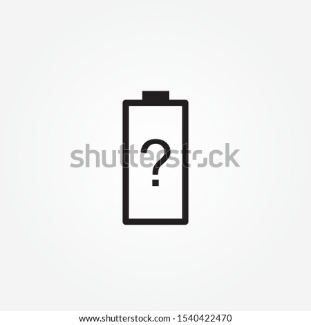 unknown battery sign icon design