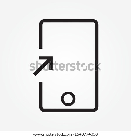 smartphone add home screen line icon design
