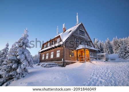 Similar – Foto Bild Winter im Riesengebirge bei Janske Lazne, Tschechien