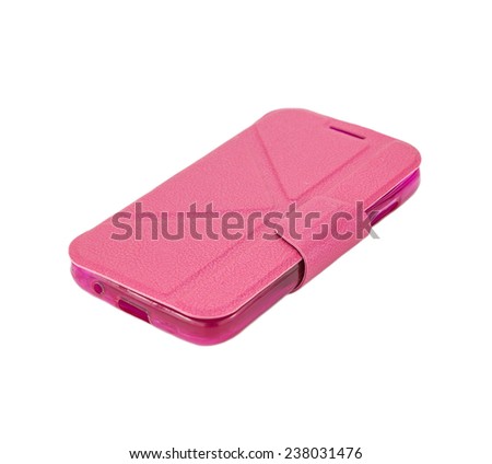 mobile phone cases  Pink on white background