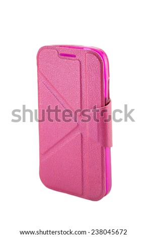 mobile phone cases  Pink on white background