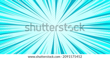 Manga anime action frame lines. Abstract explosive template with speed lines on transparent background. Motion radial lines. Flash explosion radial lines Vector illustration Imagine de stoc © 