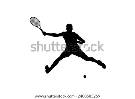 Tenis Character Man Vector Logo, Tennis player icons set. Tenis player vector