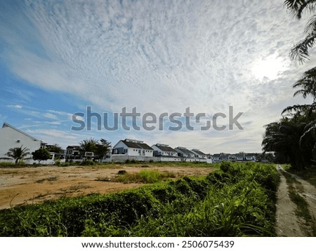 Similar – Image, Stock Photo Residential house in puddle