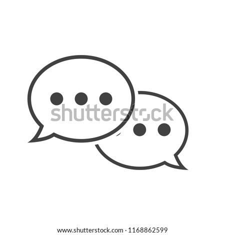 bubble speech comunication icon