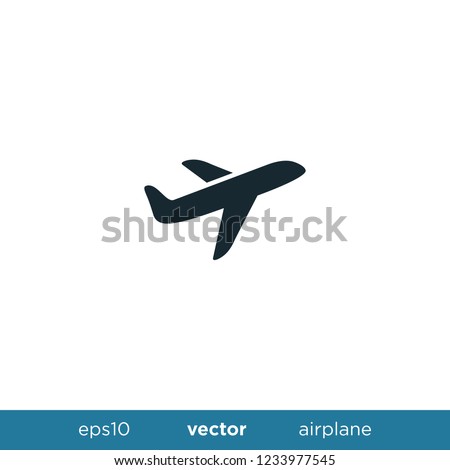 Airplane icon travel logo template