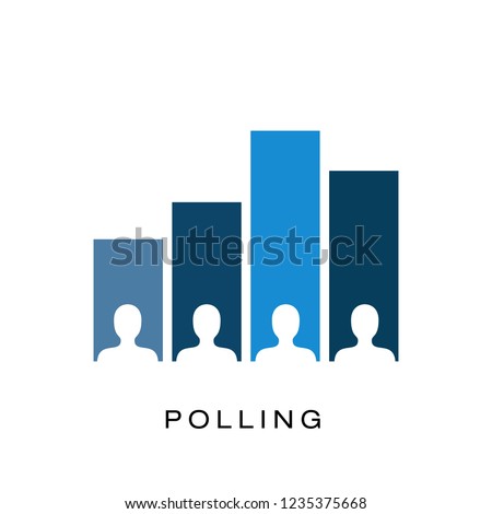 Exit polling icon vector logo template