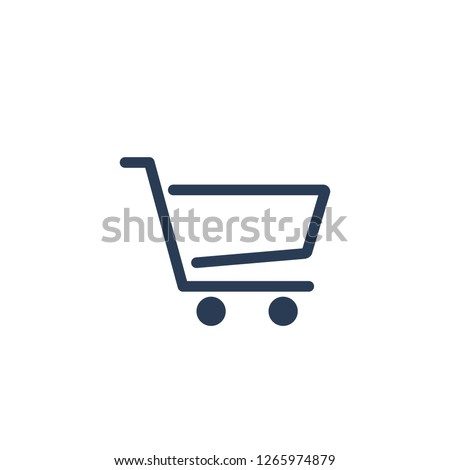 shopping cart trolley icon symbol logo template