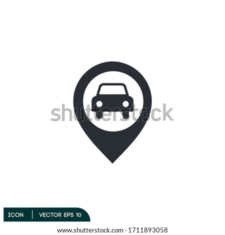 car location icon design element eps 10