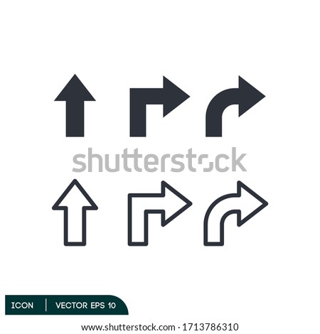 arrow direction road sign design element vector eps 10 