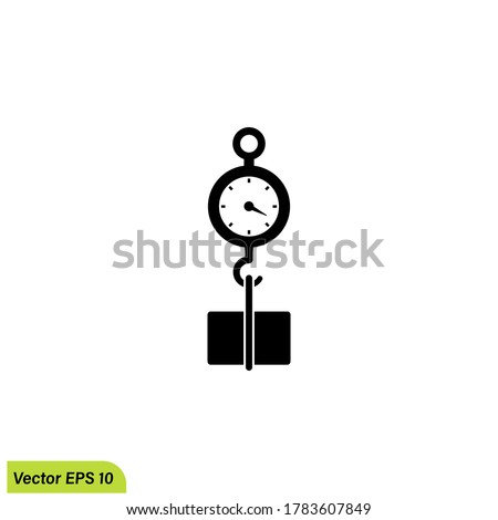 wight scales icon illustration symbol simple design element logo template