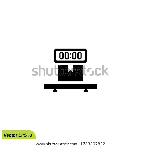 wight scales icon illustration symbol simple design element logo template