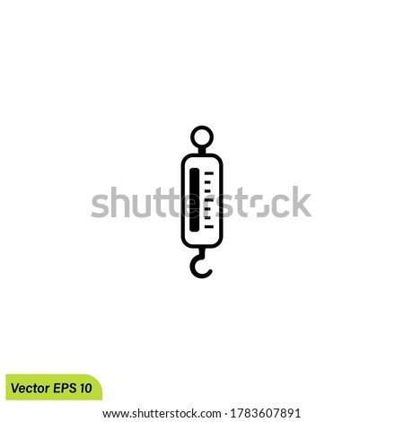 wight scales icon illustration symbol simple design element logo template