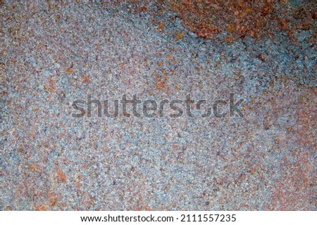 grunge background: rust on old painted metal surface, corrosion of steel, toning 