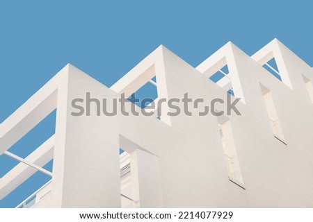 Image, Stock Photo Blue House Facade