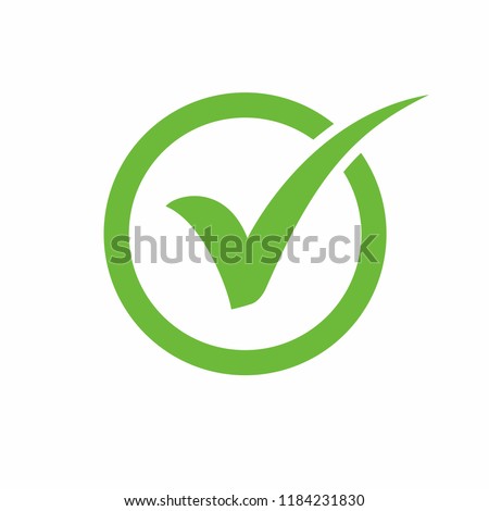 Check mark icon symbols vector.  symbol for website Computer and mobile vector. Stock foto © 