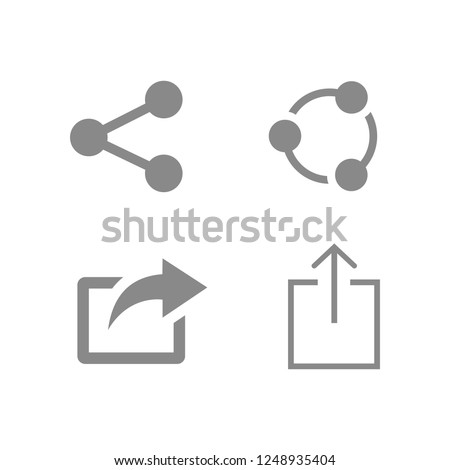 Share icon symbols vector. symbol for web site Computer and mobile vector.