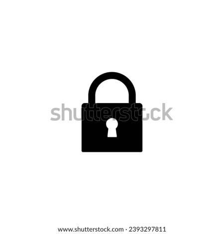 Lock  icon,  lock sign vector for web site Computer and mobile app